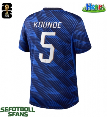 Frankrike Jules Kounde #5 Hemmatröja VM 2026 Kortärmad